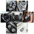 thumbnail image 2 of Renewold American Tribal Blue Gray Car Accessories Full Set, Universal Car Seat Covers Steering Wheel Seat Belt Pads Cup Holder Key Chains 11 PCS Universal Fit for Most Vehicles, 2 of 7