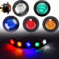 thumbnail image 3 of 10PCS 12V/24V LED Side Marker Lights Clearence Front Rear Indicators Light For Truck Taillight Trailer Car Bus Boat Van, 3 of 8