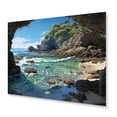 thumbnail image 2 of Designart "Retreat Among Beach Rocks III" Landscapes Metal Wall Art Prints, 2 of 5