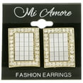 thumbnail image 3 of Mi Amore Mirror Post-Earrings Silver-Tone/Gold-Tone, 3 of 5