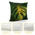 thumbnail image 4 of Acheng Short Plush Pillowcase 1 Piece - Palm Leaves with Lush Branches and Leaves, Tropical Jungle Palm Leaves with Charming Colors White, 4 of 5