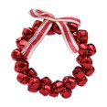 thumbnail image 3 of S SERENABLE Christmas Bell Garland Xmas Decoration Party Supplies Wall Hanging Ornament Artificial Wreath for Living Rooms Christmas Tree Red, 3 of 8