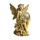 thumbnail image 4 of Lámpara solar, estatua de hada, figura de jardín, luz, regalo creativo de cumpleaños, hada niña Amarillo, 4 of 9