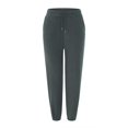 thumbnail image 3 of Sngxgn Women Casual Pants Straight Leg Drawstring Elastic Waist Loose Comfy Trousers with Pockets(B,L), 3 of 8