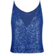 thumbnail image 2 of Camiseta Sin Mangas Con Tirantes Camiseta sin mangas con tirantes para mujer, chaleco de lentejuelas a la moda, ropa suelta para fiesta y Club (azul M) Cgtredaw Para estrenar, 2 of 4