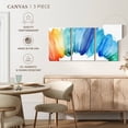 thumbnail image 5 of Elephant Stock Burst Of Rainbow Wall Art - Horizontal Multi Panel Canvas - Living Room Wall Decor - Abstract Multi Panel - Blue And Teal Decor By Eva Watts - 80" x 39", 5 of 8