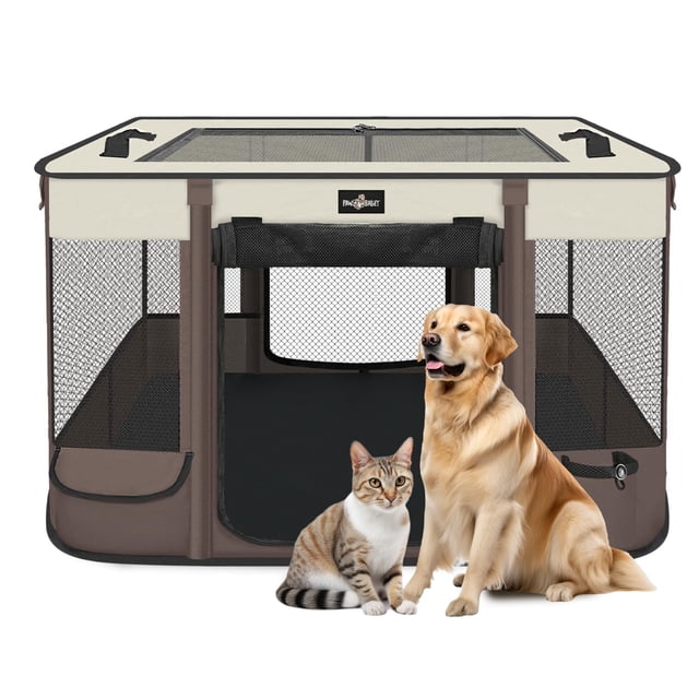 Corral para mascotas PAW BALLET plegable e impermeable para mascotas pequeñas