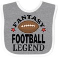thumbnail image 3 of Inktastic Fantasy Football Legend Sports Boys Baby Bib, 3 of 4