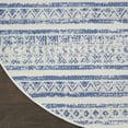 thumbnail image 5 of Nourison Whimsicle Bohemian Eclectic Ivory Blue 5' x round Area Rug, (5' Round), 5 of 9