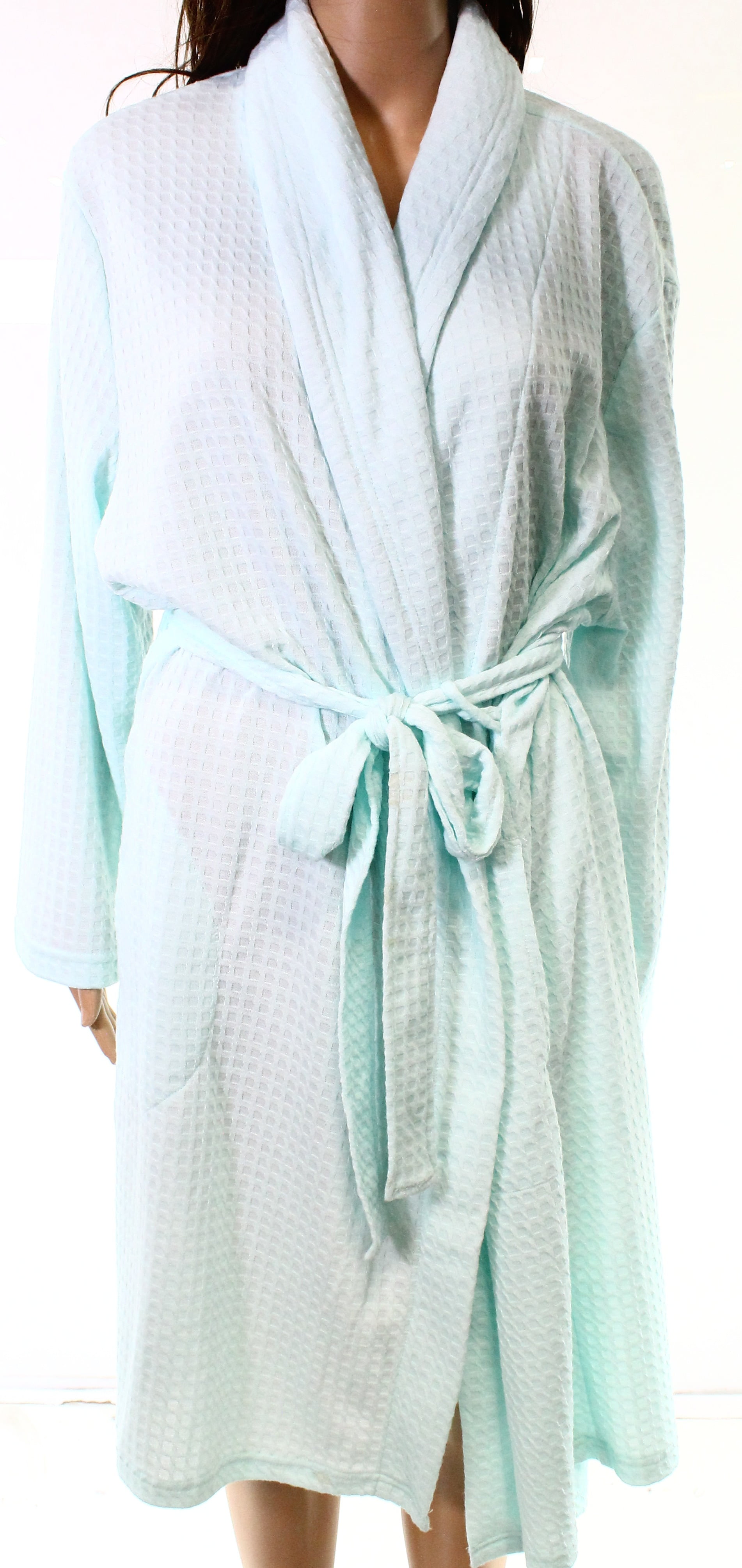 Jasmine Sleepwear & Robes Jasmine Mint Womens Belted Waffle Knit Robe