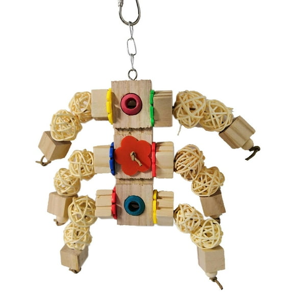 Rvaymup Bird Chewing Playing Toys Cage Haning Decor for Parrot Budgie Parakeet Cockatiel