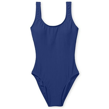 Women's Plus Solid Rib Tank Swimsuit