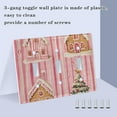 thumbnail image 3 of Yayeee Toggle Light Switch Wall Plate 2-Gang 4.56"x4.48" Decorative Outlet Cover, Gingerbread Houses, 3 of 7