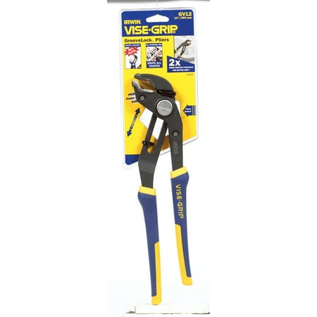 - Irwin Vise-Grip 12 in. Alloy Steel Tongue and Groove Pliers Blue/Yellow 1 pk