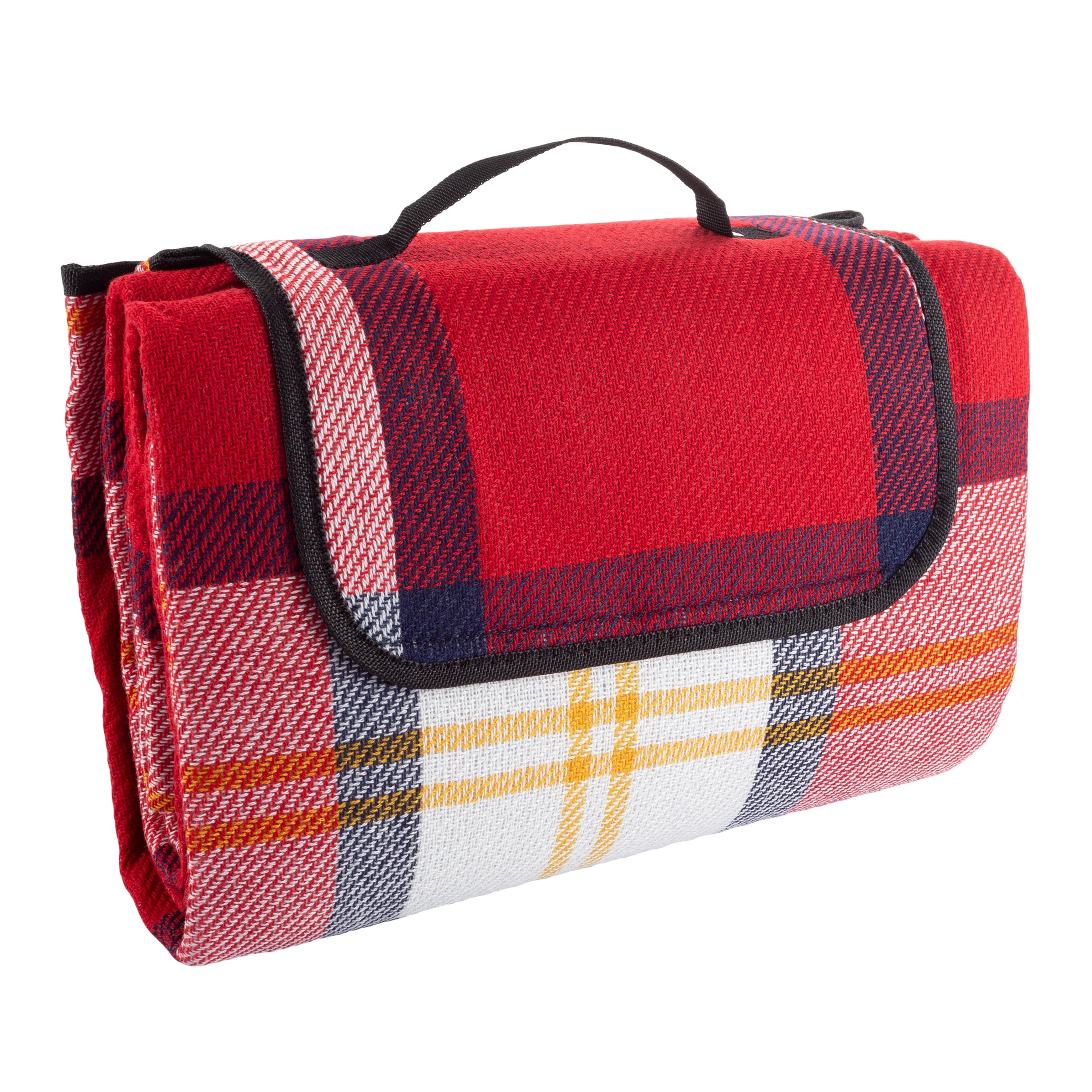 Outdoor Picnic Blanket- Oversized Beach Mat with Foam Padding-Waterproof & Foldable- For Travel, Camping, Festivals & Sport Events by Wakeman Outdoors