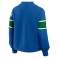 thumbnail image 5 of Women's Fanatics Royal Seattle Seahawks Oversized Hometown Toss Sweep Mock Neck Pullover, 5 of 5