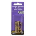 thumbnail image 1 of 100Lb Brass Plated Picture Hangers 2 Pieces, 1 of 2