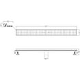 thumbnail image 2 of Dawn  Mississippi River Series - Linear Shower Drain 32"L, 2 of 2
