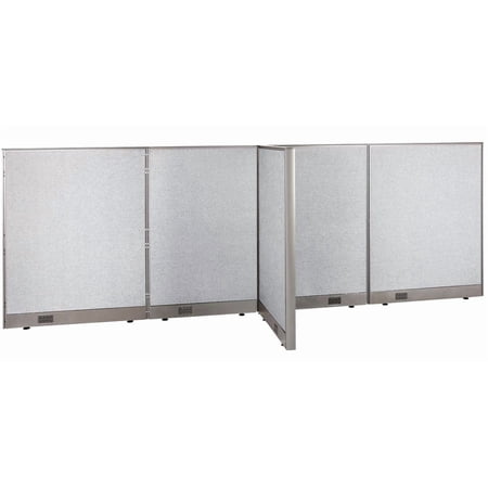 GOF T-shaped Freestanding Partition (30”D x 132”W x 48”H) Office Room Divider, Privacy Screen, Workstation Cubicle