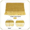 thumbnail image 2 of Borla dorada de 7,5 yardas para coser, cinta de borla de 2,5 pulgadas, flecos dorados, flecos decorativos, 2 of 5