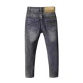 thumbnail image 4 of Qunyiney with Pockets Boys' Jeans Gray Stretch Denim Pants Straight Leg Relaxed Fit Jeans Size 2, 4 of 8