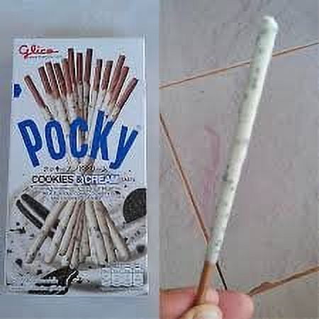 Glico Pocky Biscuit Sticks, Cookies & Cream, 1.41 oz ( Pack of 10 )
