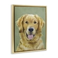 thumbnail image 2 of Stupell Industries Farmhouse Smiling Golden Retriever Portrait Gold Floating Frame Canvas Art, 25 x 31, by Lil' Rue, 2 of 8