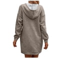 thumbnail image 7 of ChaoHeng Pullover for Women Long Sleeve Plus Size Tops Women's Casual Fashion Women's Plaid Mid-Length Hooded Sweatshirt, 7 of 7