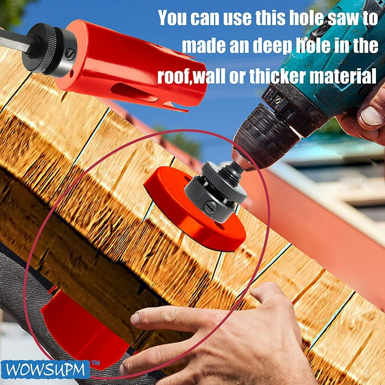 4 inch deep on sale cut hole saw