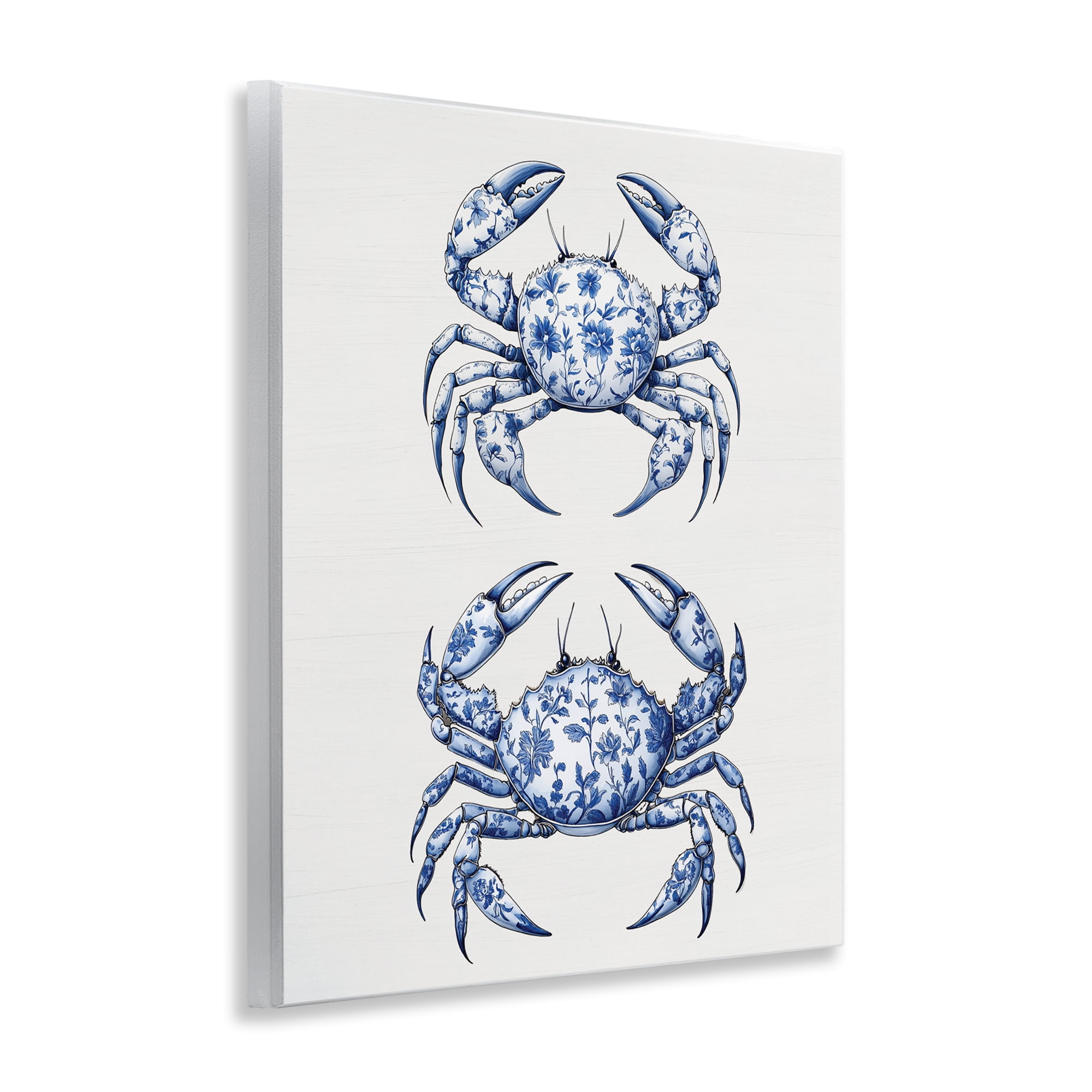Vintage Toile Crabs Wall Plaque Art, design by Lettered and Lined