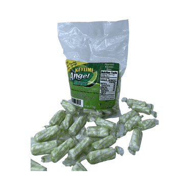 Angel Mint | Key Lime| Individually Wrapped Peppermint Stick Mints | Old Fashion Candy | Pure and Natural • Fat Free • Gluten Free • Soy Free • Salt Free • Peppermint Treats 6 oz Bag