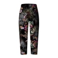 thumbnail image 5 of Lilgiuy Women's Fashion Summer Casual Loose Pocket Straight Printing Trousers Pants for Errands Exercise, 5 of 5