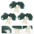 thumbnail image 3 of Shisuyan Mushroom Trinkets Green Felt 6Pcs Simple Design Decor, 3 of 8