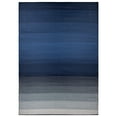 thumbnail image 3 of World Rug Gallery Contemporary Stripe Shade Reversible Recycled Plastic Outdoor Picnic Mat, Camping Rug, RV Rug - NAVY 7'10"x10', 3 of 9