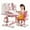 Pink #1, variant on YNCE Kids Functional Desk and Chair Set, Study Desk for Children, Height Adjustable Children School Study Desks with Storage Drawer for Boys Girls