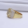 thumbnail image 4 of Dazzlingdaimonds Jewels 4.00 Ct Round Cut White Diamond Engagement Square Frame Anniversary Wedding Band Ring 14K Yellow Gold Plated 925 Sterling Silver For Men's -7, 4 of 4
