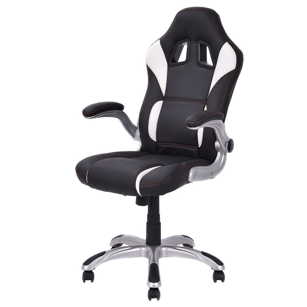 Goplus High Back Executive Racing Style Office Chair Gaming Chair Adjustable Armrest - Walmart