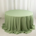 thumbnail image 2 of BalsaCircle 132" Round Premium Polyester Tablecloth Wedding Table Linens Eucalyptus Green, 2 of 8