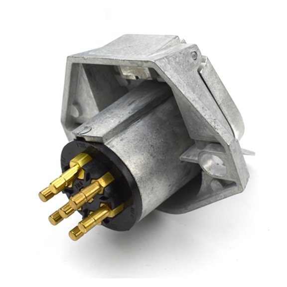 7-Way Socket With Push-On Terminals and  Solid Pins ( Pack of 1)