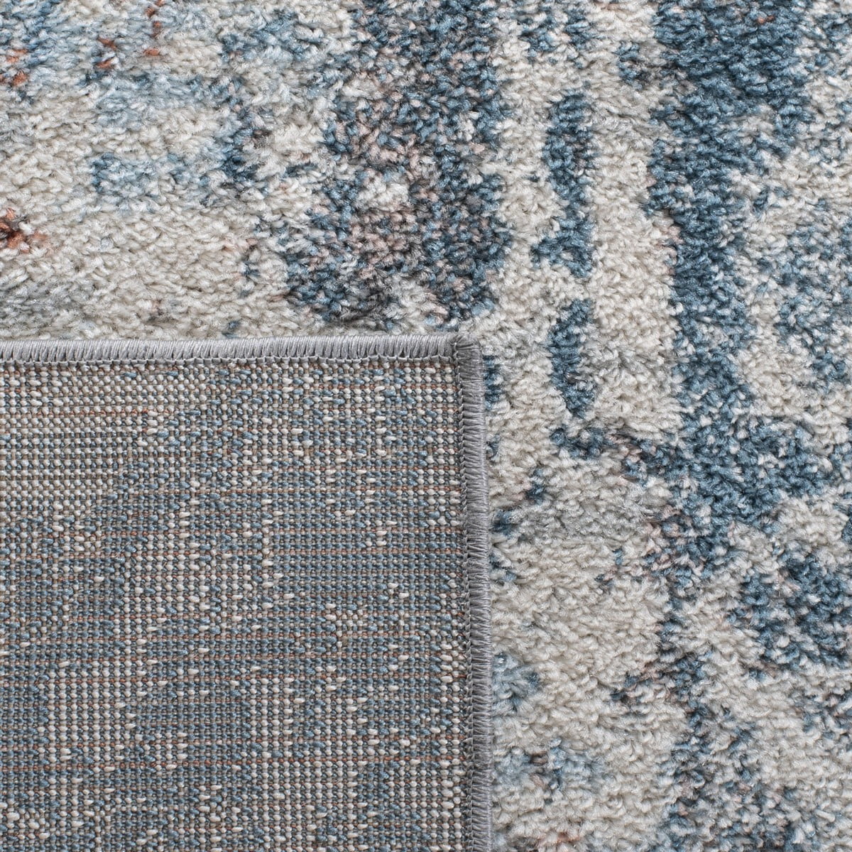 SAFAVIEH Tulum Kelsang Abstract Area Rug, 8' x 10', Ivory/Dark Blue