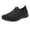 Black, variant on NOKIO Women's Soft Cushioned Sneakers Hollow Breathable Mesh L𝗈afers Wide Width Athlet𝗂c Tennis Summer S𝗅ip On Fashion Sneakers Outdoor Walking Casual Shoes