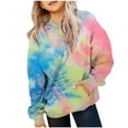 thumbnail image 1 of MIASHUI Girls Sweatshirt Tops Print Crewneck Long Sleeved Sports Hooded Sweatshirt,Light Green,2-3 Years, 1 of 3