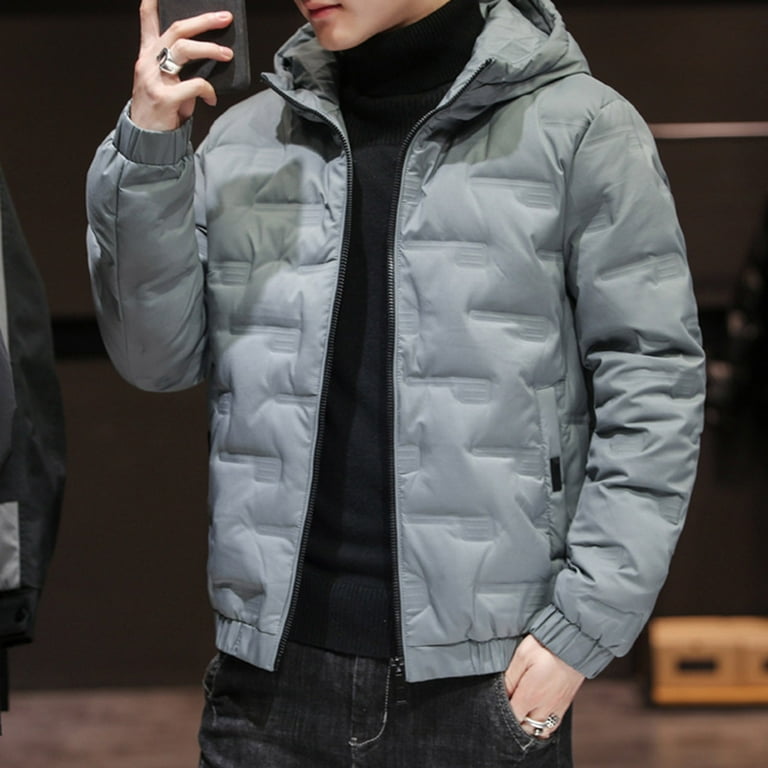 GWAABD Men's Jackets Quilted Puffer Jacket Winter Thermal GWAABD Men's Jackets Quilted Puffer Jacket Winter Thermal
