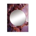 thumbnail image 2 of Designart "Marble Agate River in Pink and Gold I" Marble Mirror Wall Decor - Modern Gold Abstract Large Printed Mirror Wall Decor For Bedroom - 40" x 30" Inch, 2 of 5