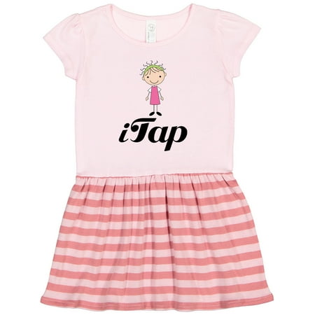 

Inktastic Tap Dancing Stick Girl Gift Toddler Girl Dress