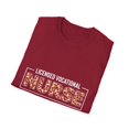 thumbnail image 4 of Novelty Licensed Vocational Nurse Nursing Medical Worker Hilarious Medicine Field Staff Expert Patients Carer Unisex Softstyle T-Shirt, 4 of 4