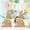 B, variant on HongHeng 2Pcs Retro Easter Spring Farmhouse Decorations Indoor Wooden Bunnies, Cute Blocks Tiered Tray Decor, Wood Bunny for the Home Table Desk Door Shelf