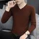 thumbnail image 3 of Suéteres sin capucha con cuello en V para hombre, ropa de punto, suéteres negros para hombre, estilo de negocios, holgados, divertidos, moda urbana, tendencia 2024, cigarrillos, 3 of 5