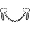 thumbnail image 1 of Cadena para la nariz con forma de corazón, piercing para la nariz, anillo para la nariz falso, clip para la nariz con forma de corazón, anillo para el tabique falso, brazalete para la nariz para muje, 1 of 5