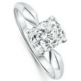 thumbnail image 2 of Pompeii 1 1/2ct Cushion Diamond Solitaire Engagement Ring 14k White Gold Lab Grown, 2 of 5